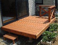 ウッドデッキ組立例byRed Cedar